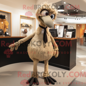 Mascot character of a Tan...