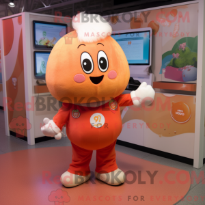 Mascot character of a Peach...