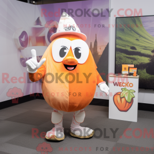 Mascot character of a Peach...