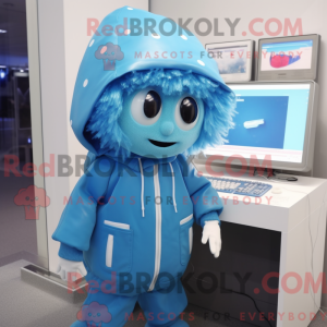 Mascot character of a Blue...