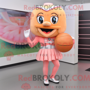 Mascot character of a Peach...