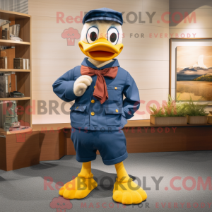 Maskotkarakter af en Navy...