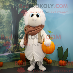 Mascot character of a White...