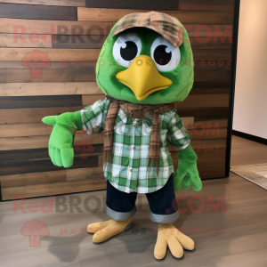 Green Hawk maskot kostume...