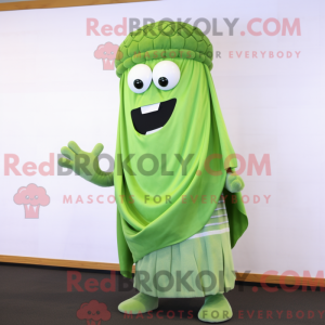 Mascot character of a Green...