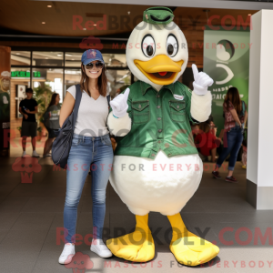Mascot character of a Green...