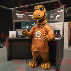 Maskottchen eines rostroten...