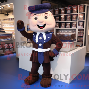 Mascot character of a Navy...