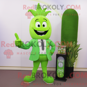 Mascot character of a Lime...
