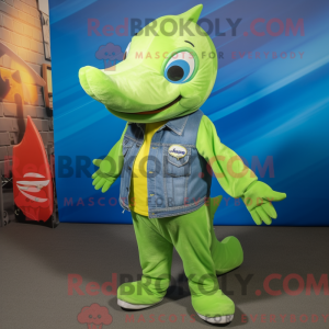 Mascot character of a Lime...