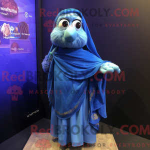 Mascot character of a Blue...