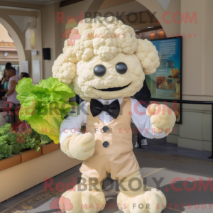 Mascot character of a Beige...