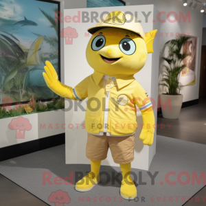 Mascot character of a Lemon...