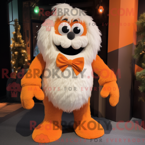 Postava maskota oranžového...