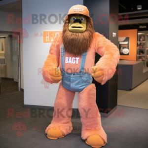 Peach Sasquatch mascotte...