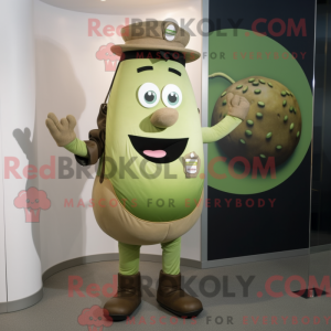 Mascot character of a Olive...