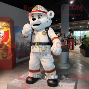 Mascot character of a White...