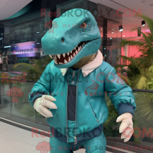Mascot character of a Cyan...
