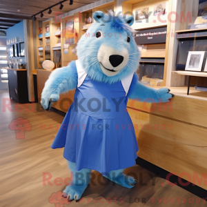 Mascot character of a Blue...