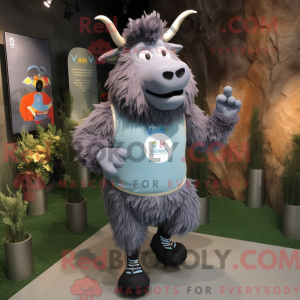 Personaje mascota de un yak...