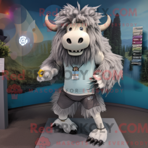 Maskottchen eines grauen...