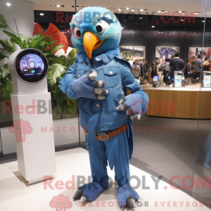 Mascot character of a Macaw...