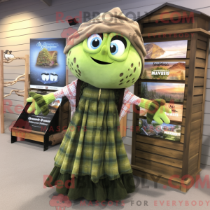 Mascot character of a Olive...