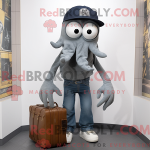 Mascot character of a Gray...