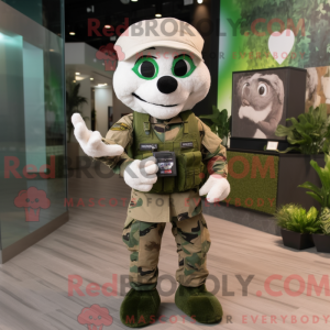 Mascot character of a White...