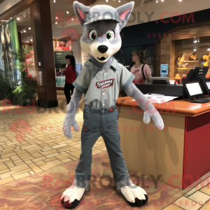Mascot character of a Gray...