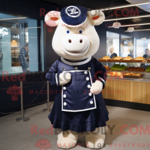 Mascot character of a Navy...