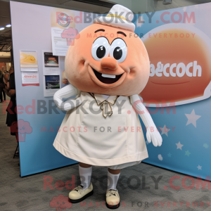 Mascot character of a Peach...