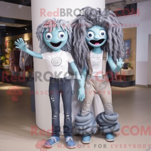 Mascot character of a Gray...