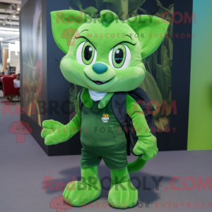 Mascot character of a Green...