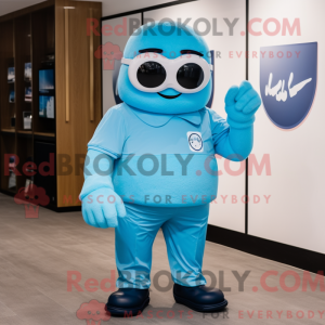 Mascot karakter van een Sky...