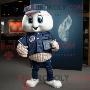 Mascot character of a Navy...