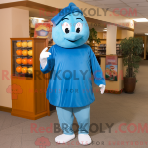 Mascot character of a Blue...