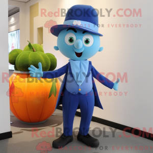 Mascot character of a Blue...