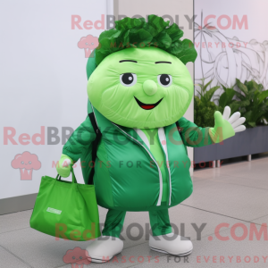 Mascot character of a Green...