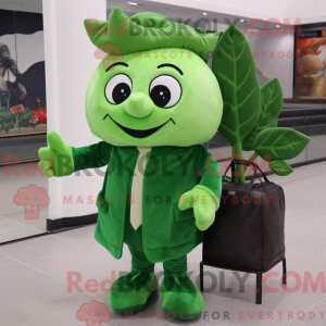 Mascot character of a Green...