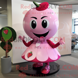 Mascot character of a Pink...