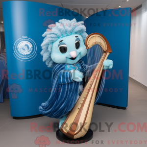 Mascot character of a Blue...