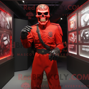 Mascot character of a Red...