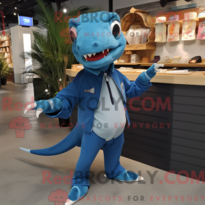 Mascot character of a Blue...