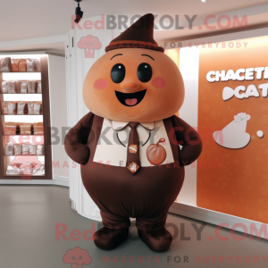 Mascot character of a Peach...