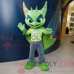 Mascot character of a Green...