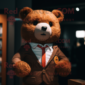Brun Teddy Bear maskot...