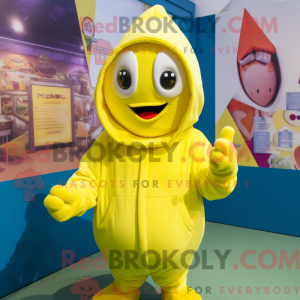 Postava maskota citronově...