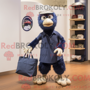 Mascot character of a Navy...