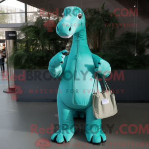 Mascot character of a Teal...